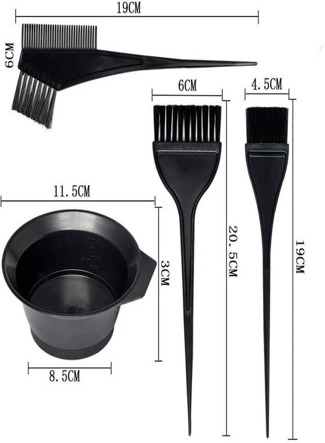 VEDETIC® Professional Use Hair Coloring Dyeing Kit 1 Scissor,1 Bowl, with 3 Hair Dye Brush and 3 Comb Set for Salon and Home Use, Men and Women - Image 4
