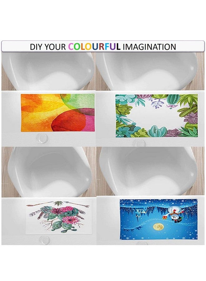 Lify مفرش طاولة قطن ليفي - مفرش طاولة DIY مقاوم للحرارة وغير قابل للانزلاق لزينة طاولة المطبخ وغرفة الطعام - مجموعة من 6 (أوف وايت) - Image 3