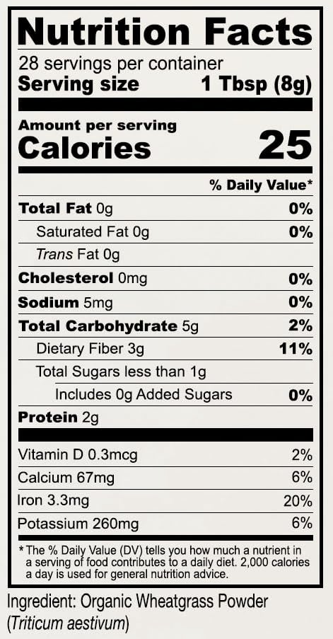 Anthony's Organic Wheatgrass Powder, 8 oz, Grown in USA, Whole Leaf, Gluten Free, Non GMO - Image 3