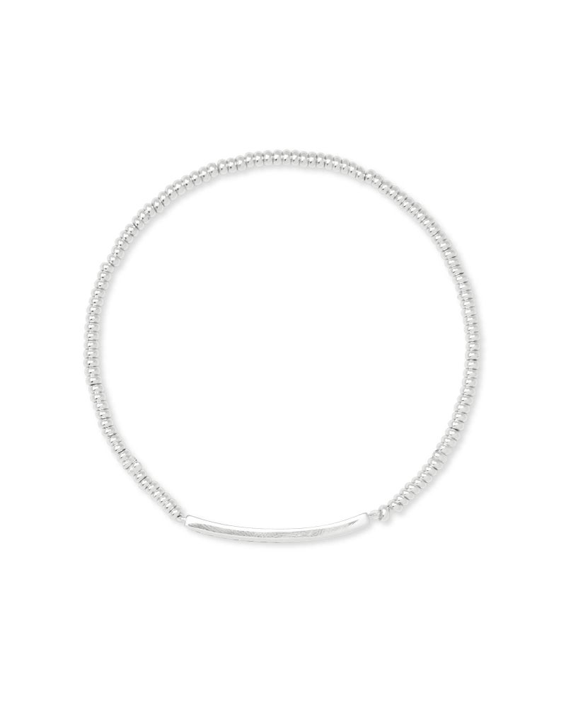 Kendra Scott Addison Stretch Bracelet in Rhodium-Plated Brass, Fashion Jewelry for Women - Image 2