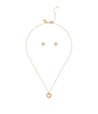COACH Signature Pavé Heart Jewelry Set