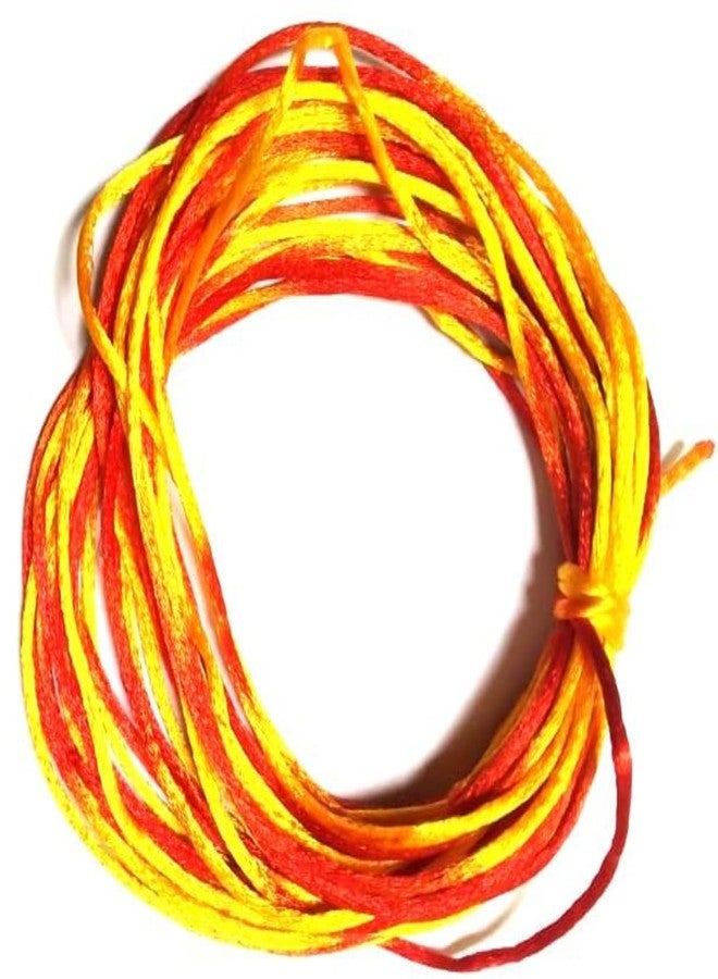 Gellon Kalawa - Moli - Mauli - Kalava - Chaddi Nada - Thread Roll - Sacred Thread Shudh Dhaga Red & Yellow Color - Raksha Sutra for Kids Men & Women - Dora for Nazar Battu Bracelet Pack of 20 Meter - Image 5