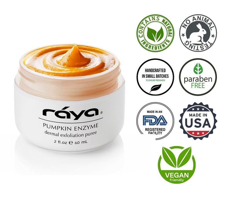 Raya Pumpkin Enzyme Facial Puree (127) | Gentle and Exfoliating Treatment for All Skin | Reduces Fine Lines and Minimizes Pore Size - Image 5