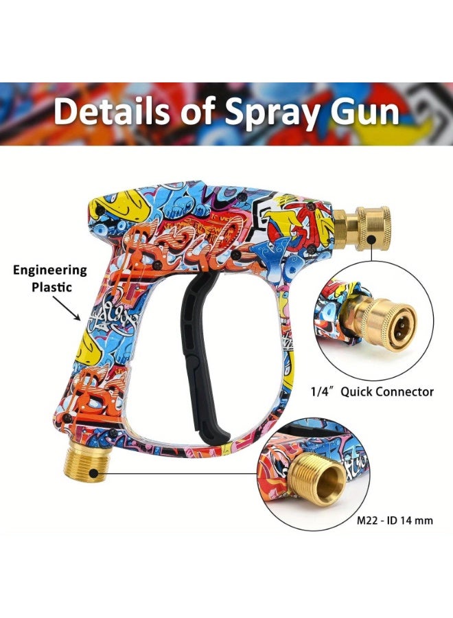 Halamodo High Pressure Washer 3000 PSI Max, Power Personalized Graffiti Car Washer with 1/4 Inch Quick Connector - Image 2