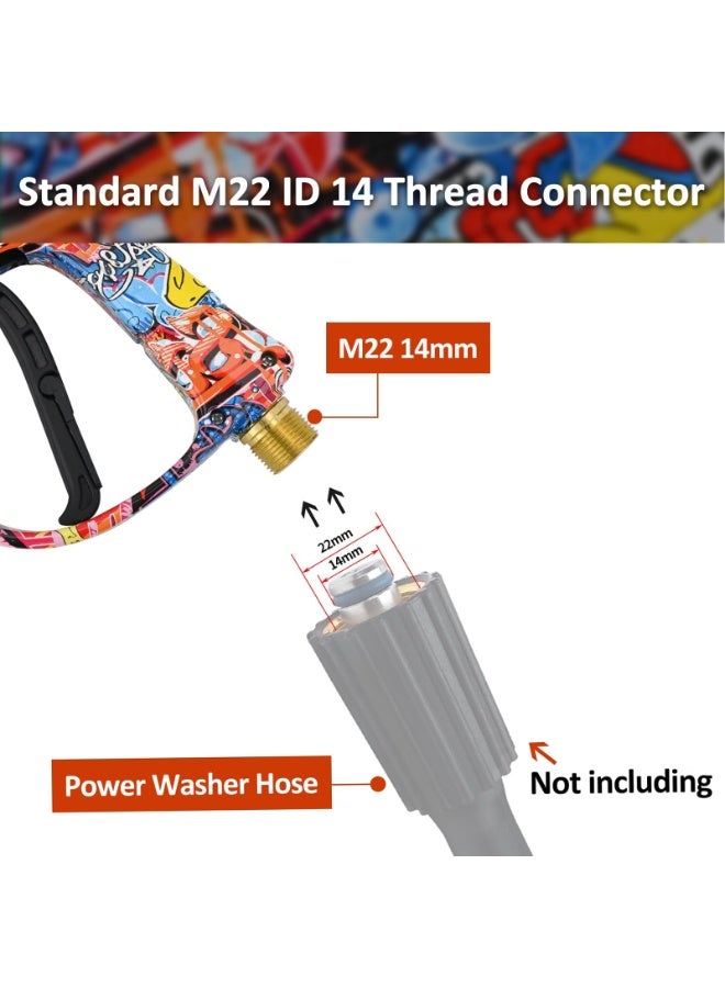 Halamodo High Pressure Washer 3000 PSI Max, Power Personalized Graffiti Car Washer with 1/4 Inch Quick Connector - Image 3