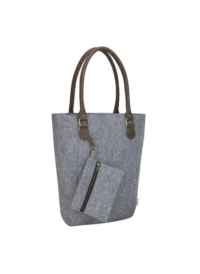 OON Women Handbag Classic Design Grey with Pouch Combo - Image 2
