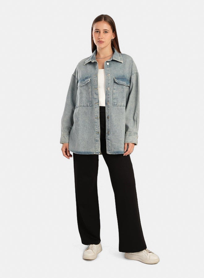 Oversized Denim Shirt