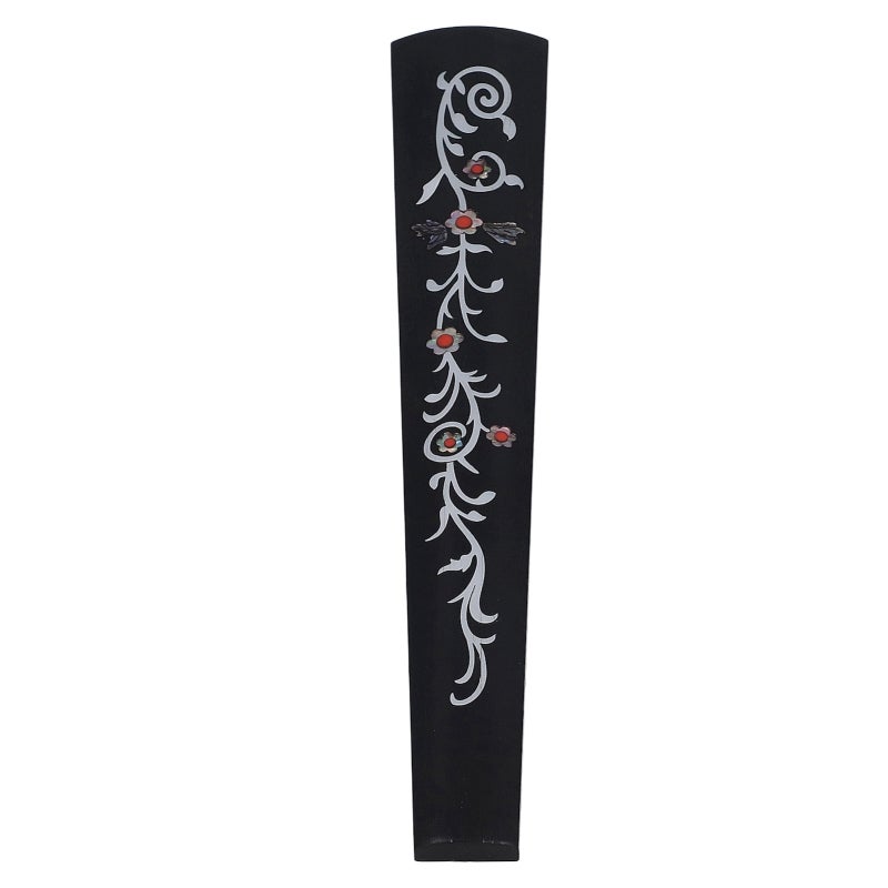 4/4 Violin Fingerboard Ebony Wood With Color Shell Inlay - Standard Replacement Part for Professional Violinists - Image 1