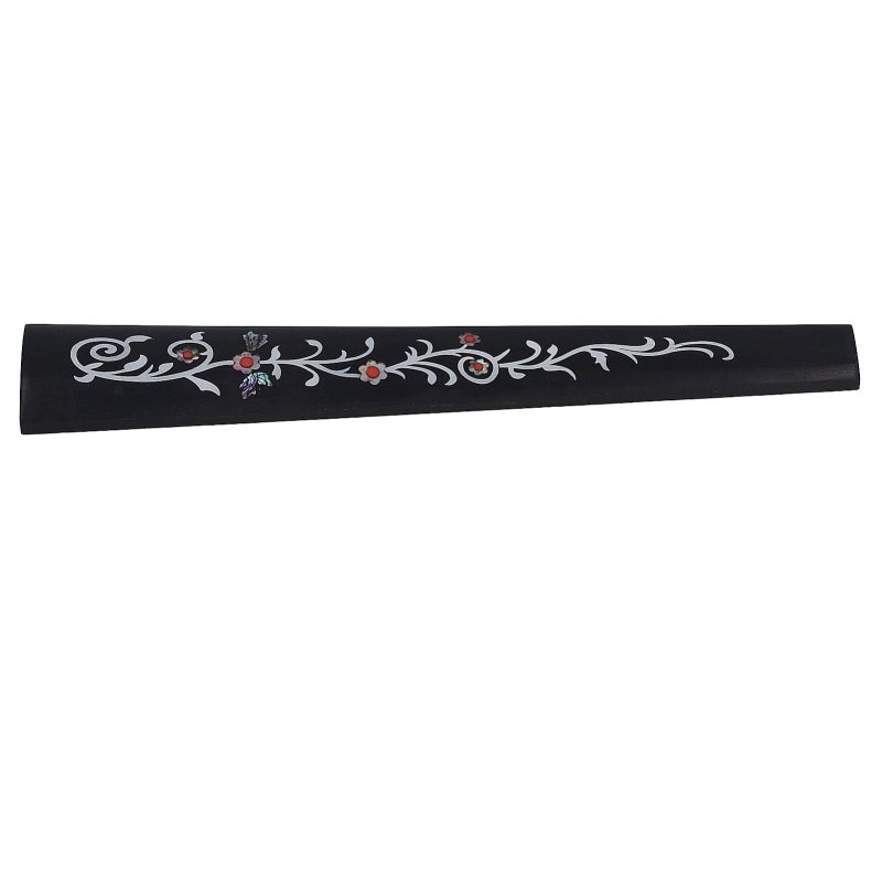 4/4 Violin Fingerboard Ebony Wood With Color Shell Inlay - Standard Replacement Part for Professional Violinists - Image 3