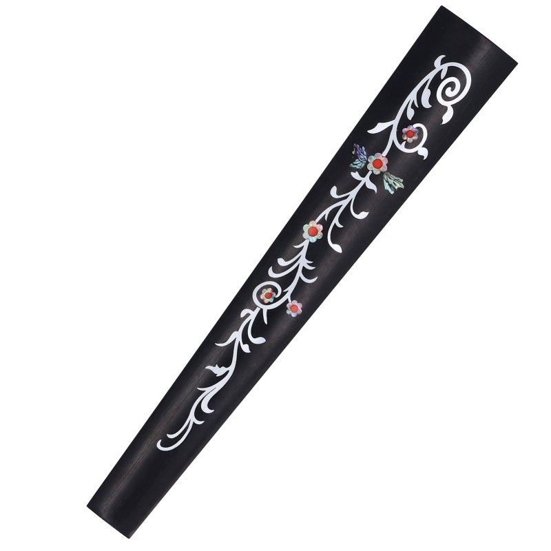 4/4 Violin Fingerboard Ebony Wood With Color Shell Inlay - Standard Replacement Part for Professional Violinists - Image 5