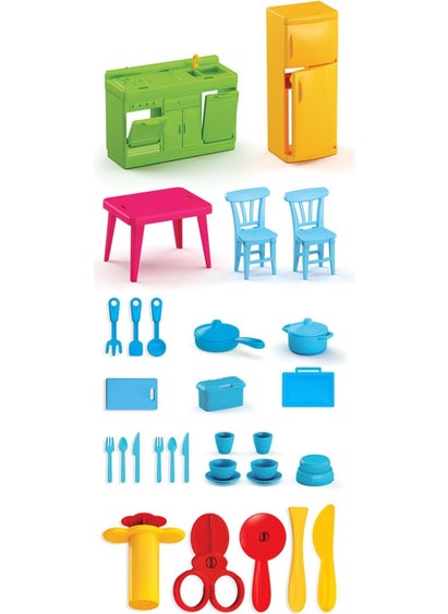 Apexma Kitchen Play Dough Set 280 Gr. - Fun House Kitchen Dough Set  - Image 5