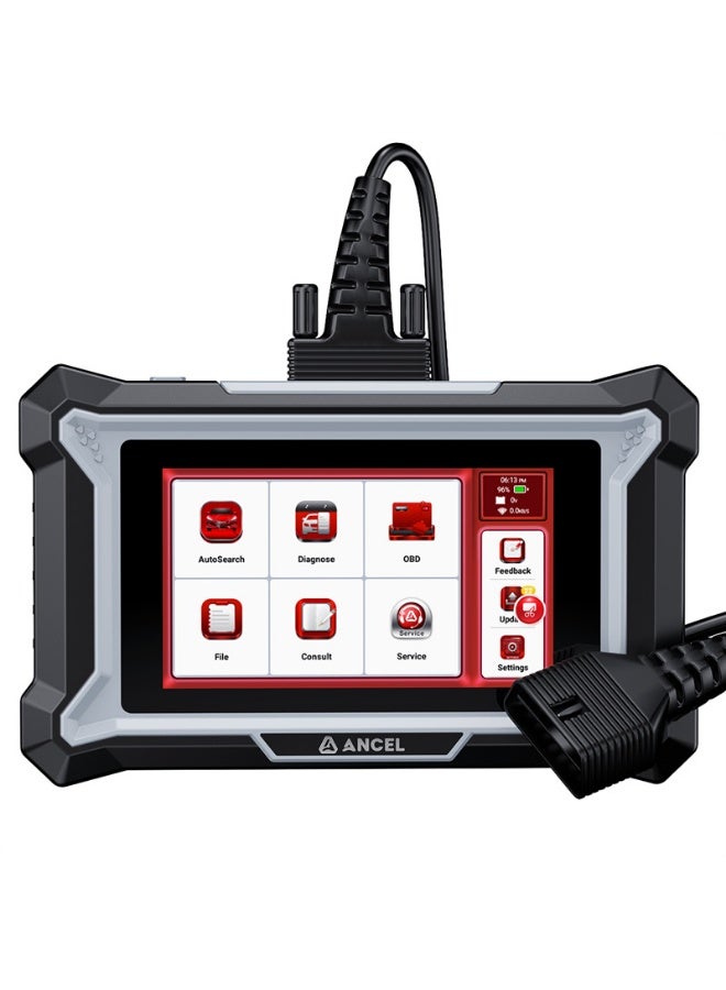 أنسيل انسيل ماسح ضوئي DS100 OBD2، اداة تشخيص السيارة لفحص المحرك ونقل الوسادة الهوائية ABS، شاشة لمس 5 انش، 7 اعادة ضبط زيت الفرامل BMS SAS ABS خانق النزيف، اوتو فين، تحديثات مدى الحياة - Image 1
