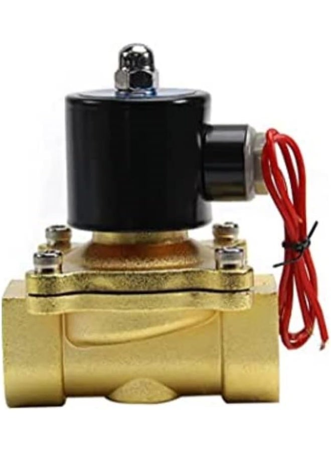 melfi صمام كهربائي كهربائي من ملفي نحاسي 24 فولت، صمام هواء 1/2" PT مغلق عادةً نوع اتصال مباشر ذو موضعين وطريقتين - Image 1