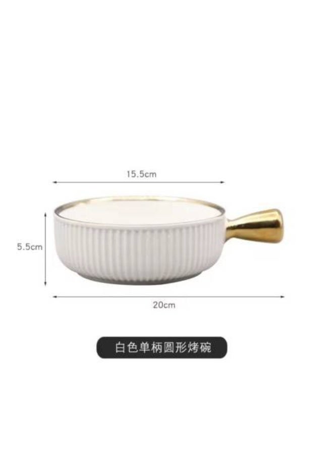 مقلاة أو مقلاة من البورسلين تتميز بإطار مزخرف متعددة الالوان - Image 3