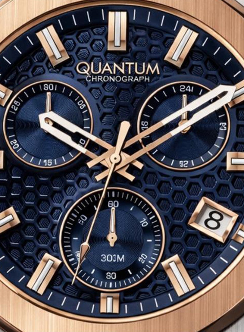 Quantum ساعة أنالوج سيليكون للرجال HNG1230.599 - 44 مم - Image 2