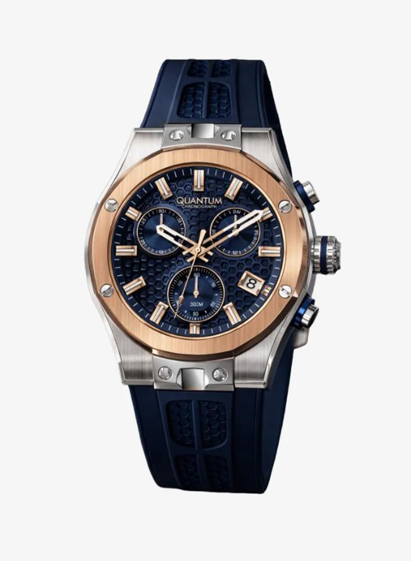 Quantum Men's Silicone Analog Watch HNG1230.599 - 44 mm