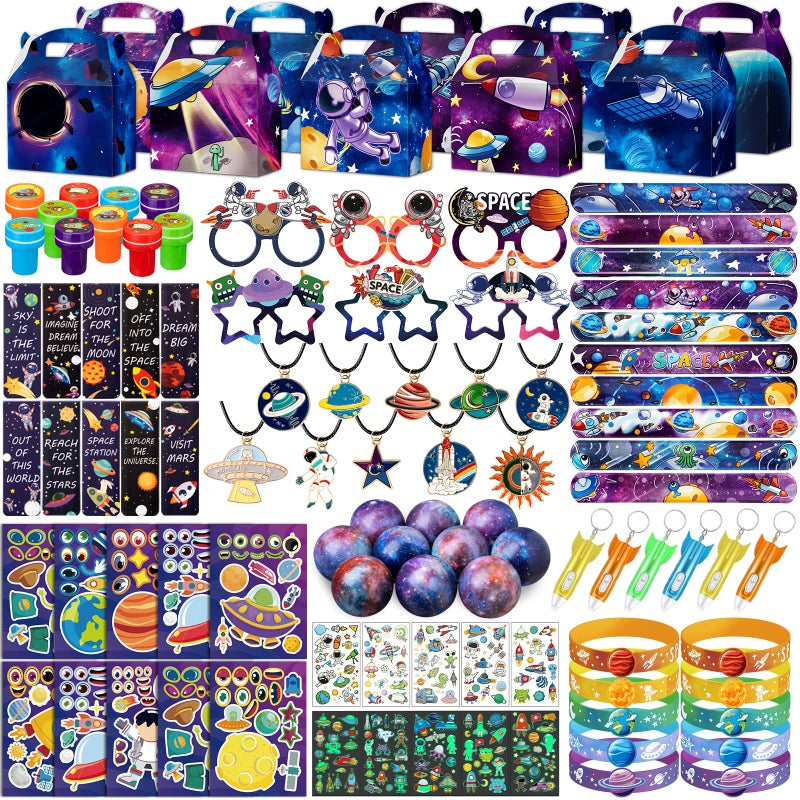 DMIGHT Space Party Favors Outer Space Themed Birthday Decorations Astronaut Gift Box for Kids Space - Image 2