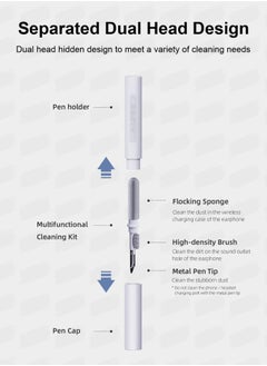 Hagibis Cleaning Kits for Airpods Pro 1 2 3 Multi-Function Cleaner Pen Soft Brush for Bluetooth Earphones Case Cleaning Tools for iPhone 16 15 Pro Max Lego Camera Lens (White)  - Image 2