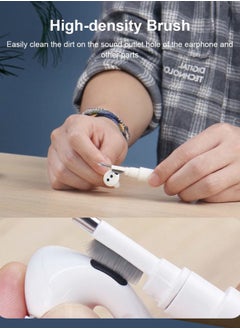 Hagibis Cleaning Kits for Airpods Pro 1 2 3 Multi-Function Cleaner Pen Soft Brush for Bluetooth Earphones Case Cleaning Tools for iPhone 16 15 Pro Max Lego Camera Lens (White)  - Image 4