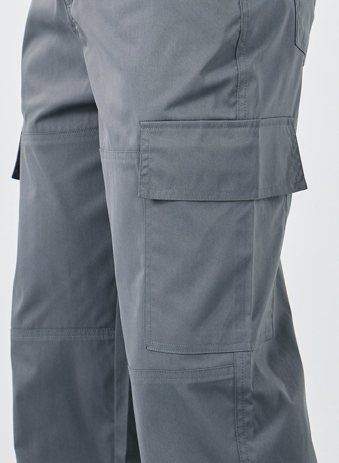 ستايلي جوجرز مستقيمة بنسيج منسوج وجيب كارجو - Image 3