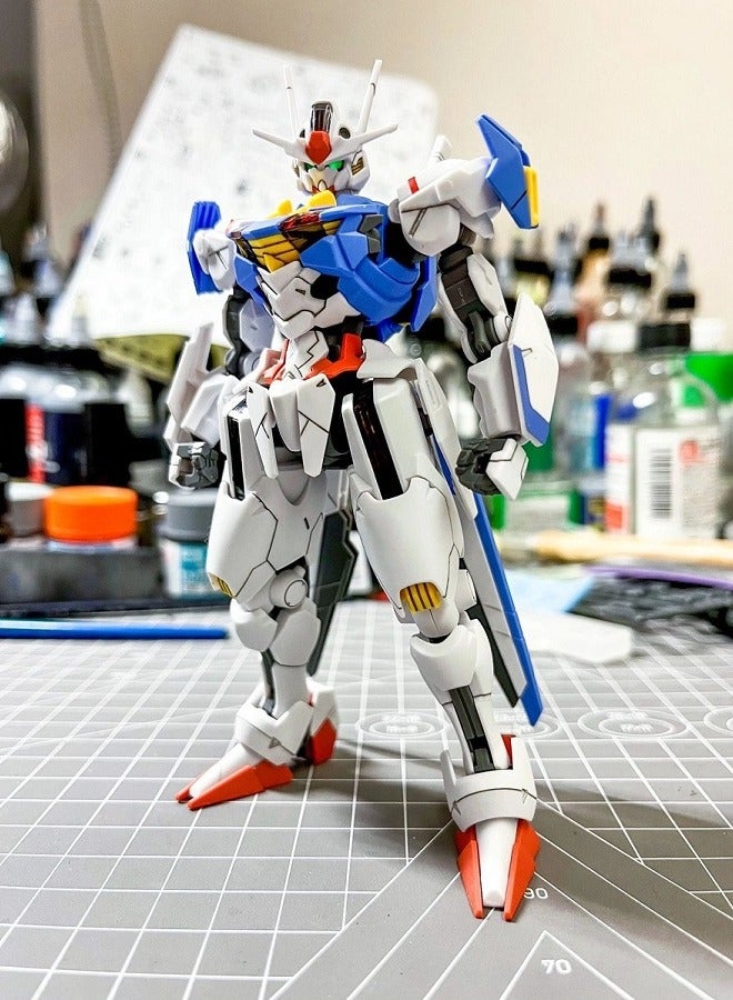 Mobile Suit Xingdong HG Witch of Mercury,FL 09 Action Figure Assembly Model Equipped with Stand, an Excellent Desktop Decoration, a Cool Assembly Model Toy Suitable for Boys and Girls