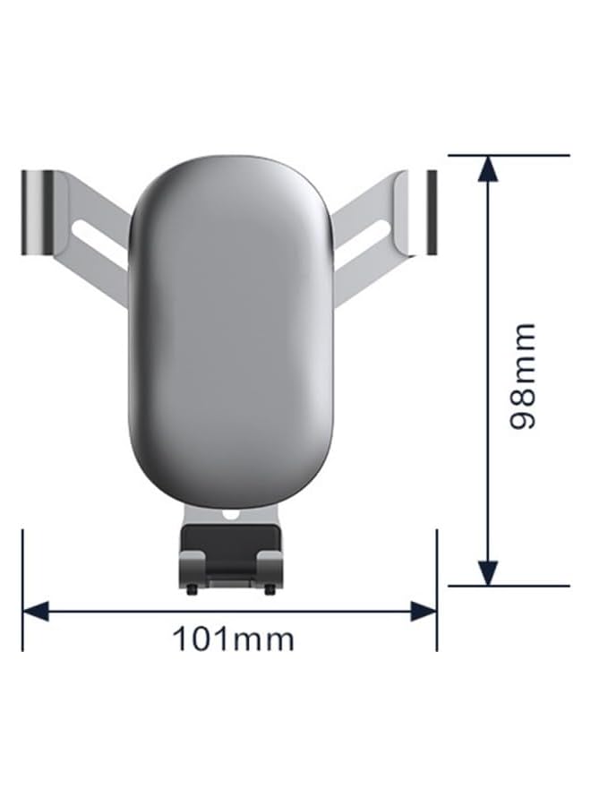 S-TOP Car Air Vent Mobile Phone Holder Strong Grip Car Mount Bracket (Black) - Image 4