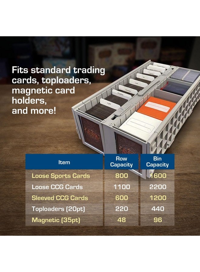 BCW Collectible Card Bin - (Single, Gray) | Holds up to 1600 Cards | Plastic Storage Box for Pokémon, MTG & Sports Cards - Image 5