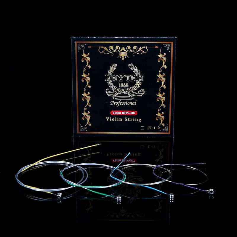 Rhythm Rhythm Violin Strings Handmade Replacement-Set – 1 Pack,Ideal for Intermediate Students and Beginners – Easy to Play, Synthetic Core, Violin Strings Set 3/4,4/4 Size Scale  - Image 3