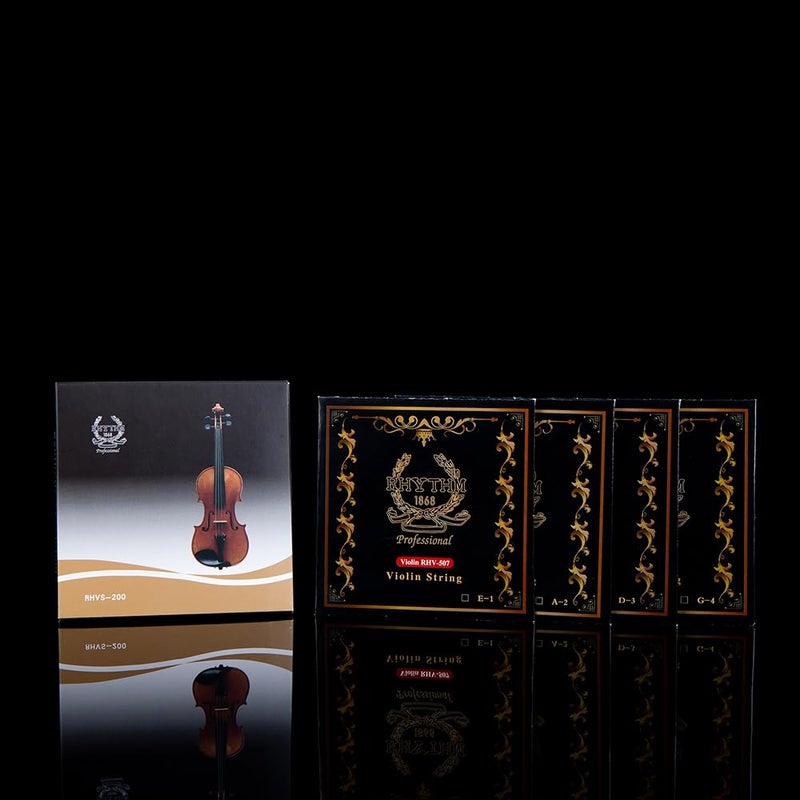 Rhythm Rhythm Violin Strings Handmade Replacement-Set – 1 Pack,Ideal for Intermediate Students and Beginners – Easy to Play, Synthetic Core, Violin Strings Set 3/4,4/4 Size Scale  - Image 2