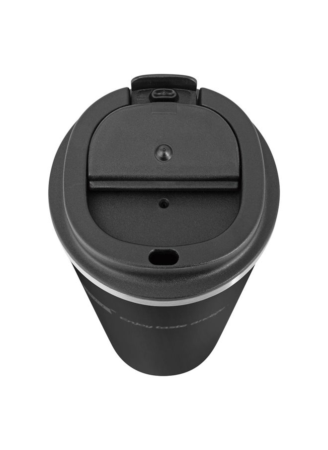 AL SANIDI Stainless steel tea and coffee mug Coffee cup for trips and travel Black capacity 750 ml  - Image 2