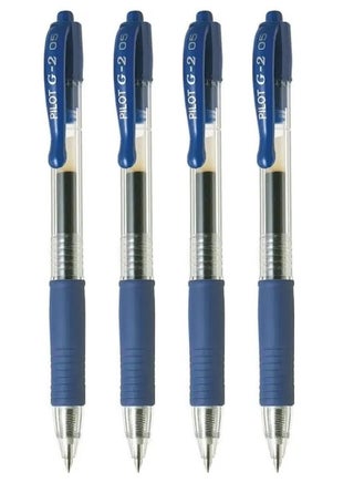 4-Piece G-2 Gel Roller Pen Blue Ink - pzsku/Z689E5F5A51A5E1BD2B53Z/45/_/1661956546/dee7482f-5c3e-48e1-96f4-d7483edc875b