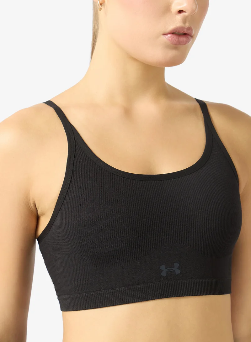 Under Armour Ultimate Black /  / Anthracite Seamless Low Support Bra for Women | Best Price UAE