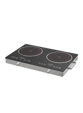 Double Infrared Cooker 1800W with Digital LED Display High-Power Dual Burner Cooktop, Portable Electric Stove for Fast and Efficient Cooking with 4 Hour Timer Facility - pzsku/Z689E62474793C6CB3E02Z/45/_/1734851678/f547a23c-863e-46ad-a07b-aaf73edff401