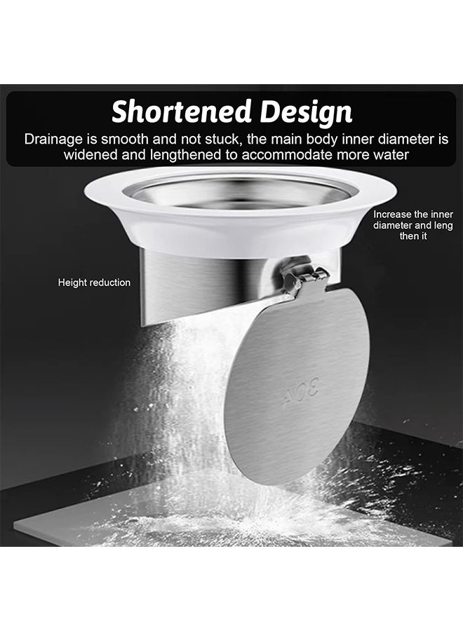 تصريف الأرضيات المضادة للأرضيات المضادة للزوايا المضادة للزواج المضاد للتشغيل مع مضادات التدوير للمطبخ ، والحمام ، والمرآب الطابق السفلي （يشمل القفازات القابلة للتصرف والغراء） - Image 4