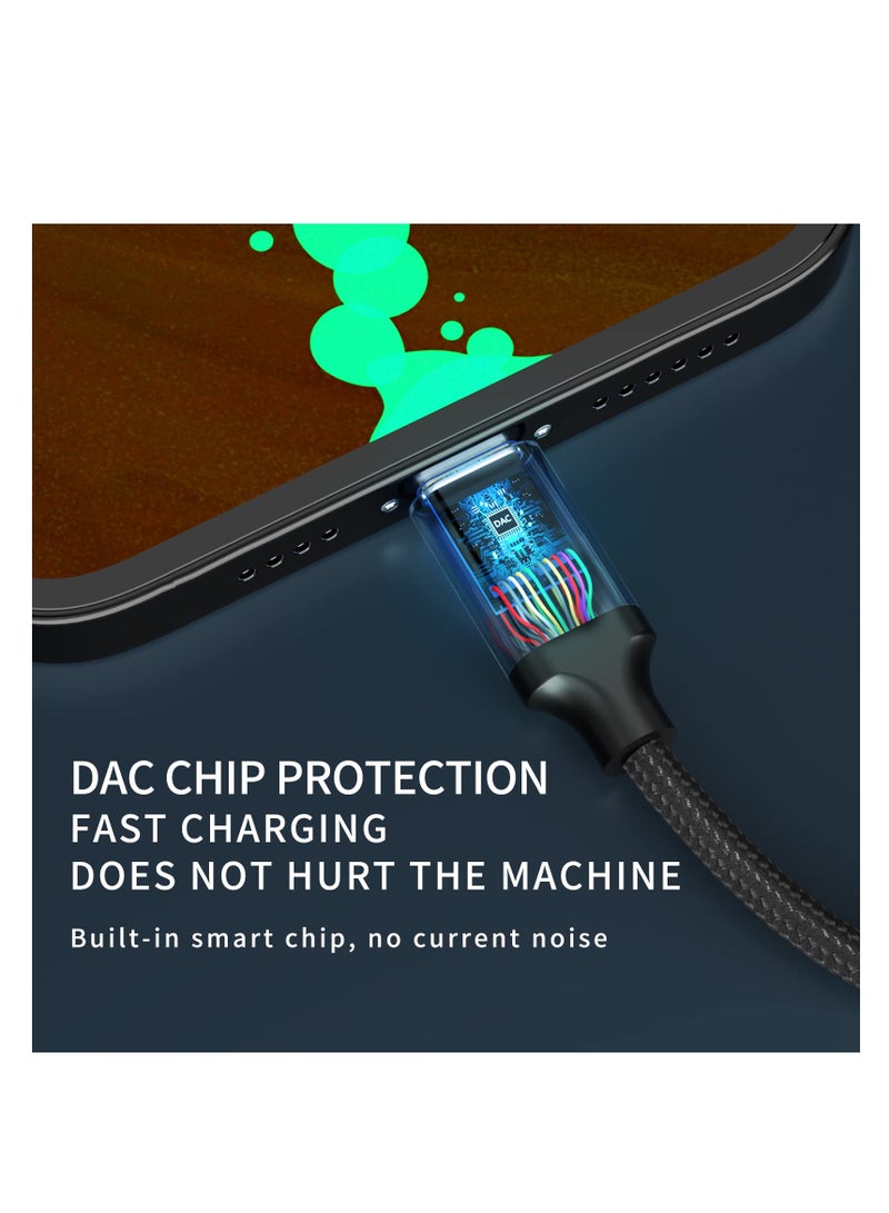 SYOSI USB c to 3.5mm Headphone and Charger Adapter,2-in-1 USB C PD 3.0 Charging Port to Aux Audio Jack and Fast Charging Dongle Cable Cord Compatible with Samsung Galaxy S22 S21 S20, Google Pixel 4 3 XL - Image 4