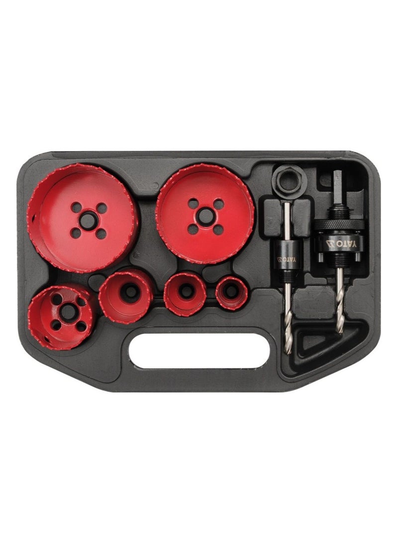 Yato YATO 9 Pcs Electrician S Hole Saw Kits 9pcs/sets