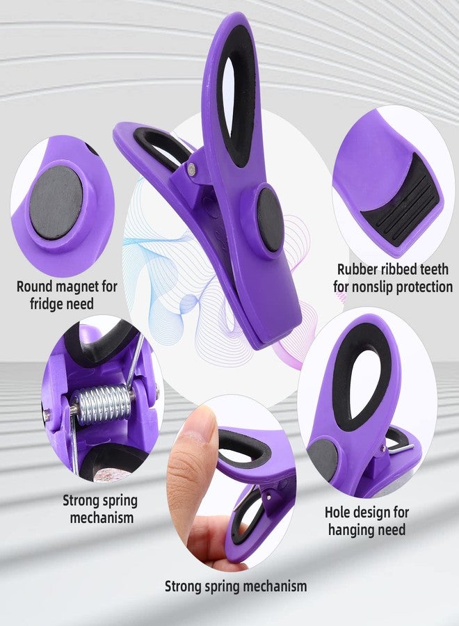 Tivcck 18 Pack Magnetic Bag Clips - Assorted Bright Colors for Food Storage & Fridge Organization - Image 3