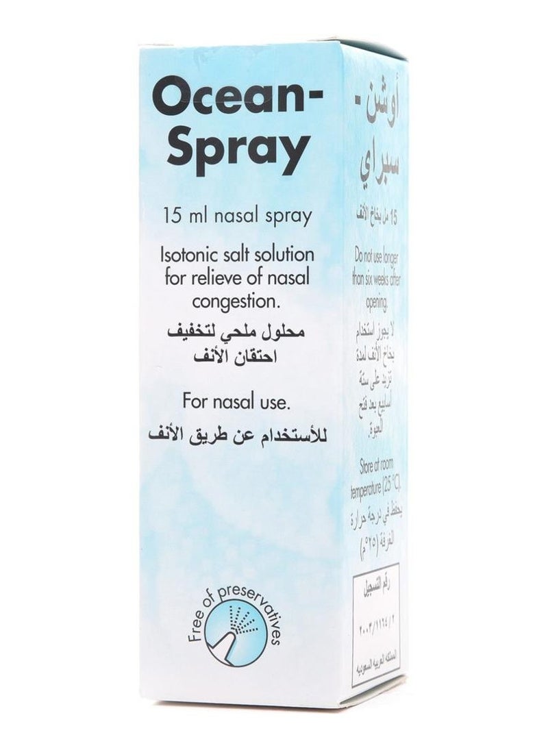 Ocean Nasal Spray 15 Ml
