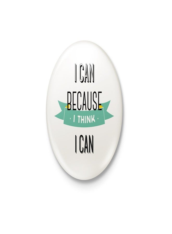 أستطيع لأنني أعتقد أنني أستطيع - شارة مزودة بدبوس أمان خلفي