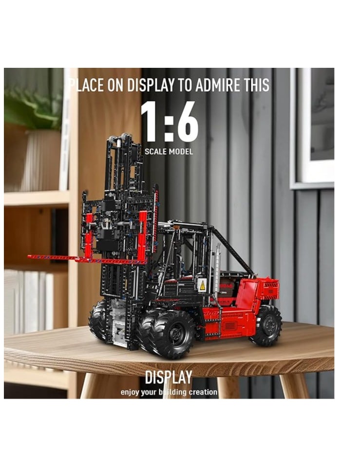 mould king 13106 Educational Forklift Truck Building Block Toy, MOC Remote Control Heavy-Duty Shelf Lifted Truck Model Toy, Gift Building Toys for Kids Age 8+/ Adult (1,743 Pieces)  - Image 4