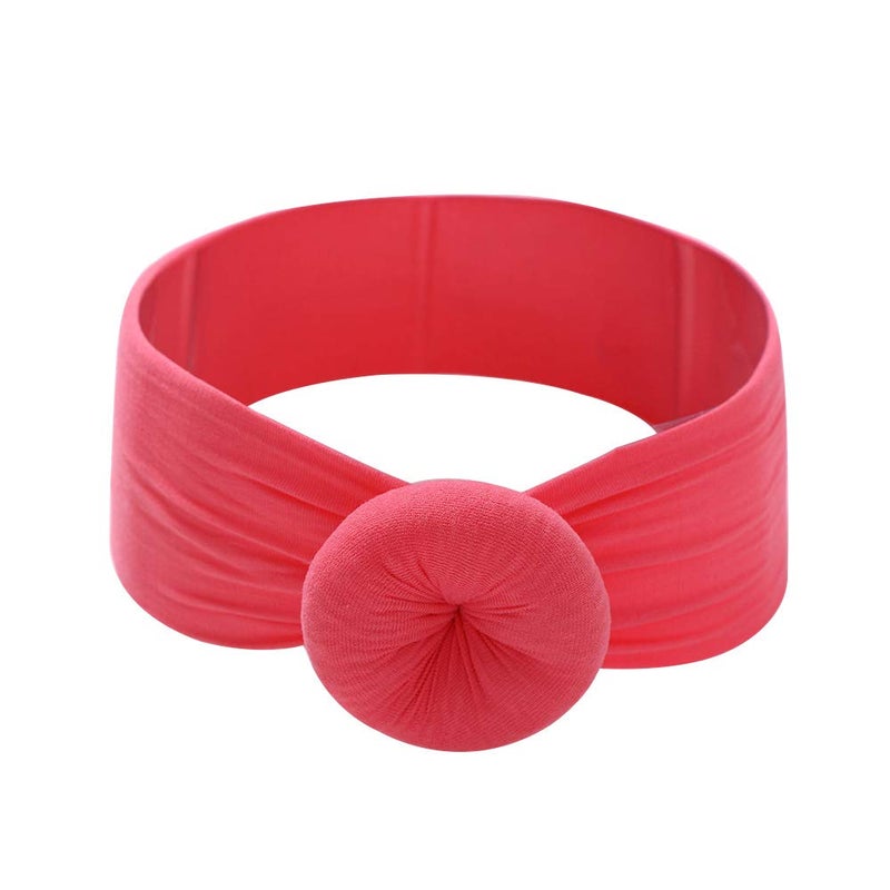 Qandsweet Baby Headbands Circle Bows Knotted Soft Silk Nylon Headwraps For Newborn Infant Toddlers Girl Kids - Image 4