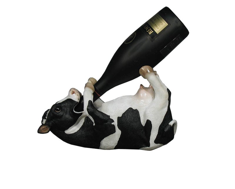 DWK Corporation DWKHD25750 Cow Wine Holder Set of 1