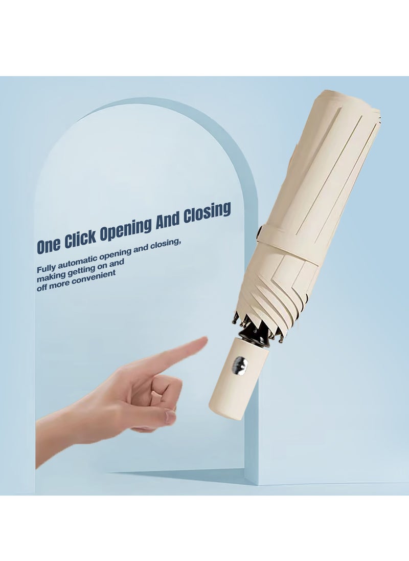 Generic UV Protection Automatic Folding Umbrella, 104cm Long Diameter Umbrella With Sun and Rain Protection Function, Durable and Stylish, Ideal for Sunny and Rainy Weather  - Image 5