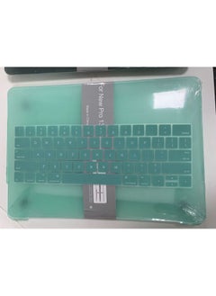 For Apple Notebook Keyboard Film Macbook Pro Silicone Transparent Pattern TPU Universal Keyboard Protective Film-Color:Silica Gel-Green Membrane-Applicable Model:2021pro16(A2485/A2780)