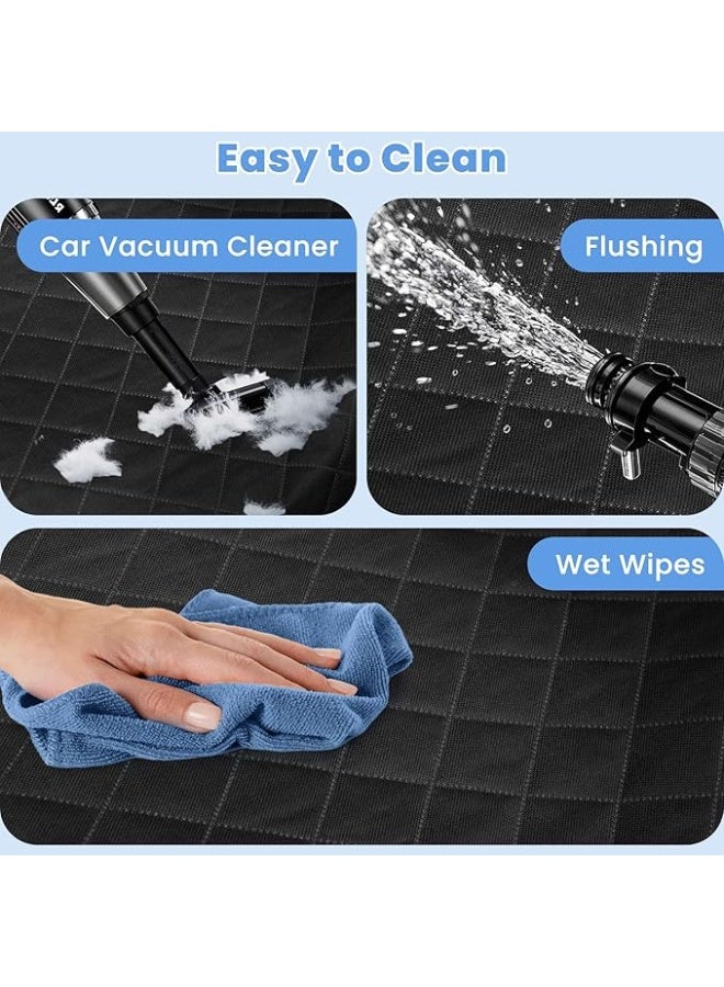 Dog Car Seat Covers, Waterproof Front Seat Cover for Dogs, Scratch-Proof, Nonslip Pet Passenger Seat Cover Protector, Universal Fit for Cars Trucks SUVs, Standard Size, Black - Image 3