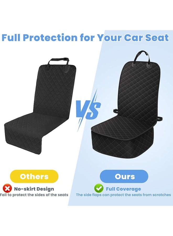 Dog Car Seat Covers, Waterproof Front Seat Cover for Dogs, Scratch-Proof, Nonslip Pet Passenger Seat Cover Protector, Universal Fit for Cars Trucks SUVs, Standard Size, Black - Image 4