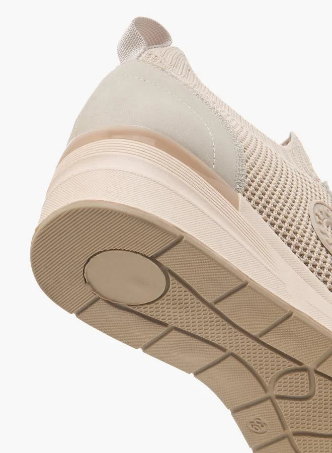 Celeste BEIGE Women Lace-Up Sneakers for Women | Best Price UAE