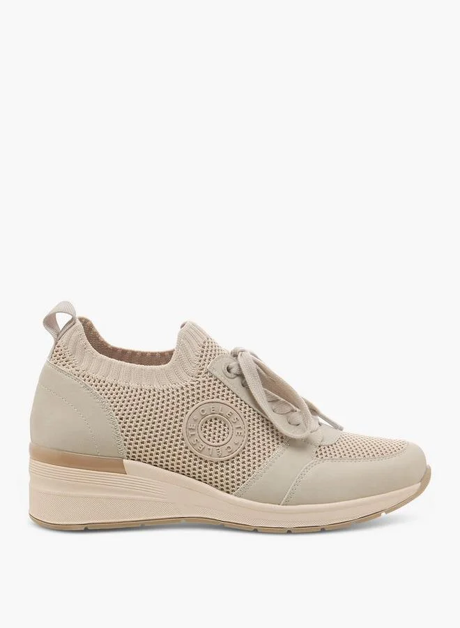 Celeste BEIGE Women Lace-Up Sneakers for Women | Best Price UAE