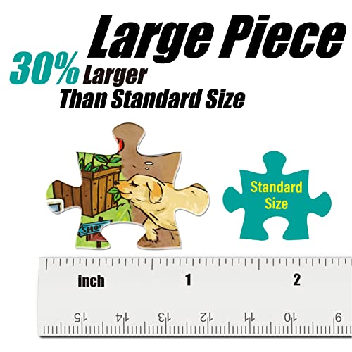 Antelope 500 Piece Large Format Jigsaw Puzzle for Adults Dog Park Jigsaw Puzzles 500 Pieces Large Pieces No Dust Puzzles for Senior Citizen 500 PC NonGlare Finish Interlock Smoothly - Image 5