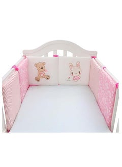 DUNISO 6 Pieces of Baby crib protective pads, male and female universal pure cotton rectangular surround pads, children's bed surround, soft, breathable and anti collision, 30cm * 30cm  - Image 1